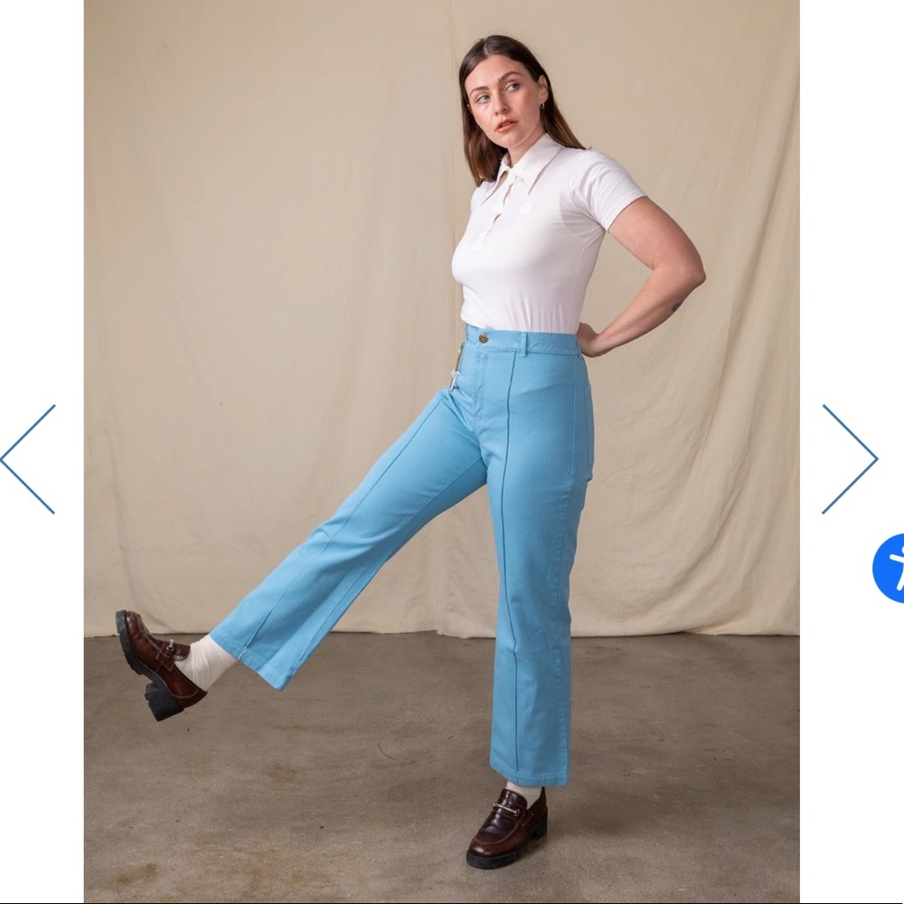 NWT Blue Western Pants